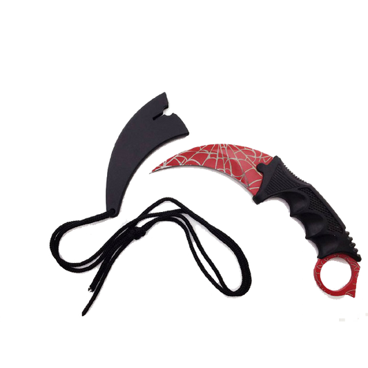 Falcon 7 1/2" Spider Web Necklace Knife (Karambit)