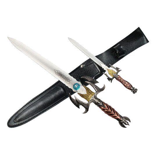 2 Pcs set 17" and 10" Darkness dagger
