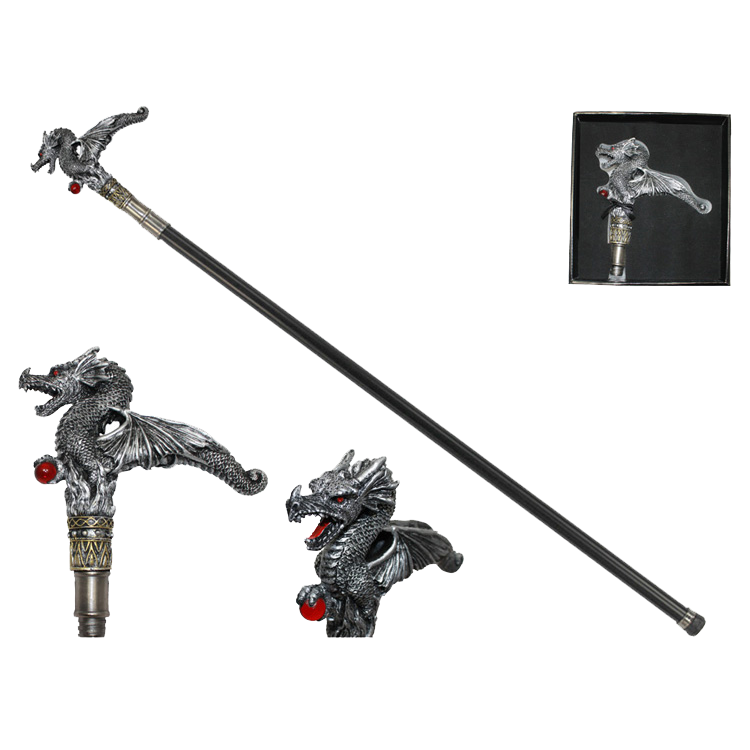 Dragon walking cane head