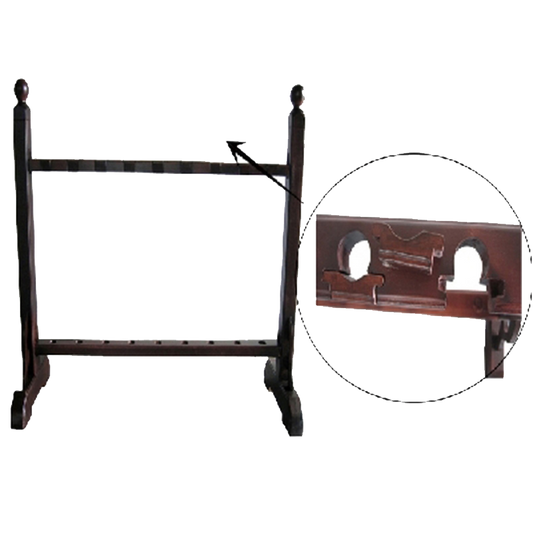 9 Pcs Pole Weapon Stand. 60" X 19 14".