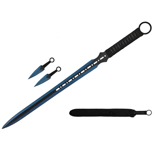 Tactical Master 27" Machete with 2 pcs 6" throwing knife