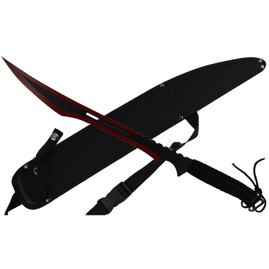 27" Red Tactical Machete