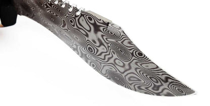 12" Tactical Knife With Damascus Pattern Blade Hunting Knife All Knives PacificSolution 10