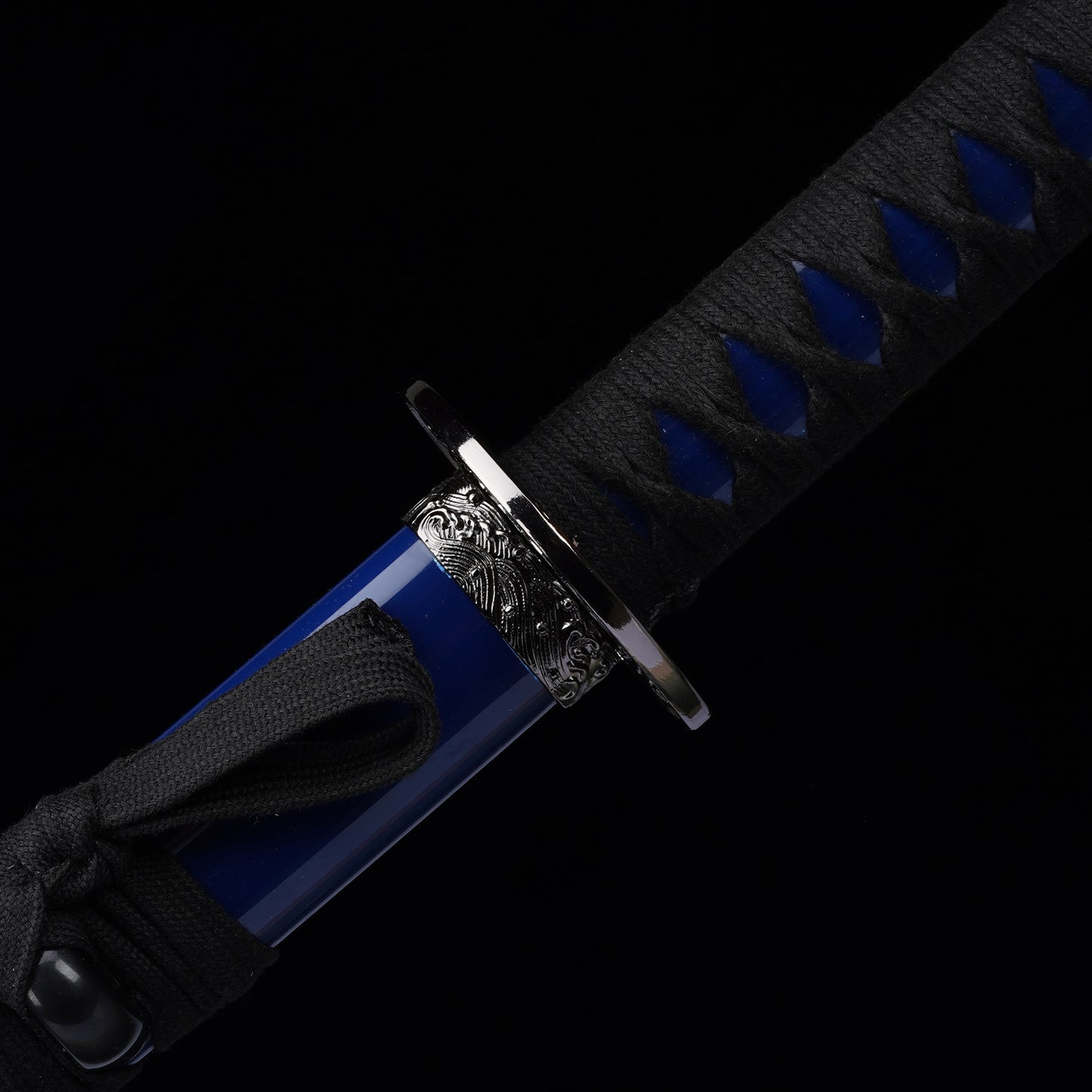 3Pcs Samurai sword Blue set with Stand