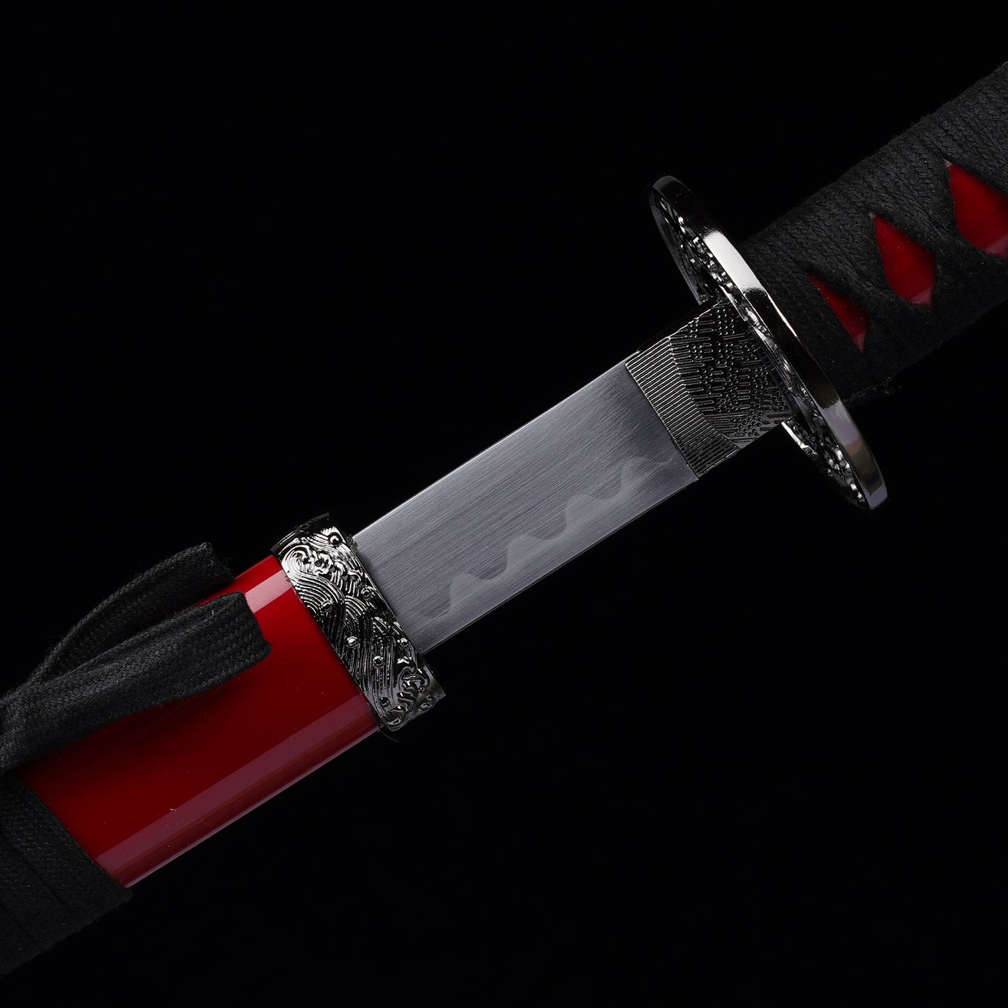 3Pcs Samurai sword Red set with Stand