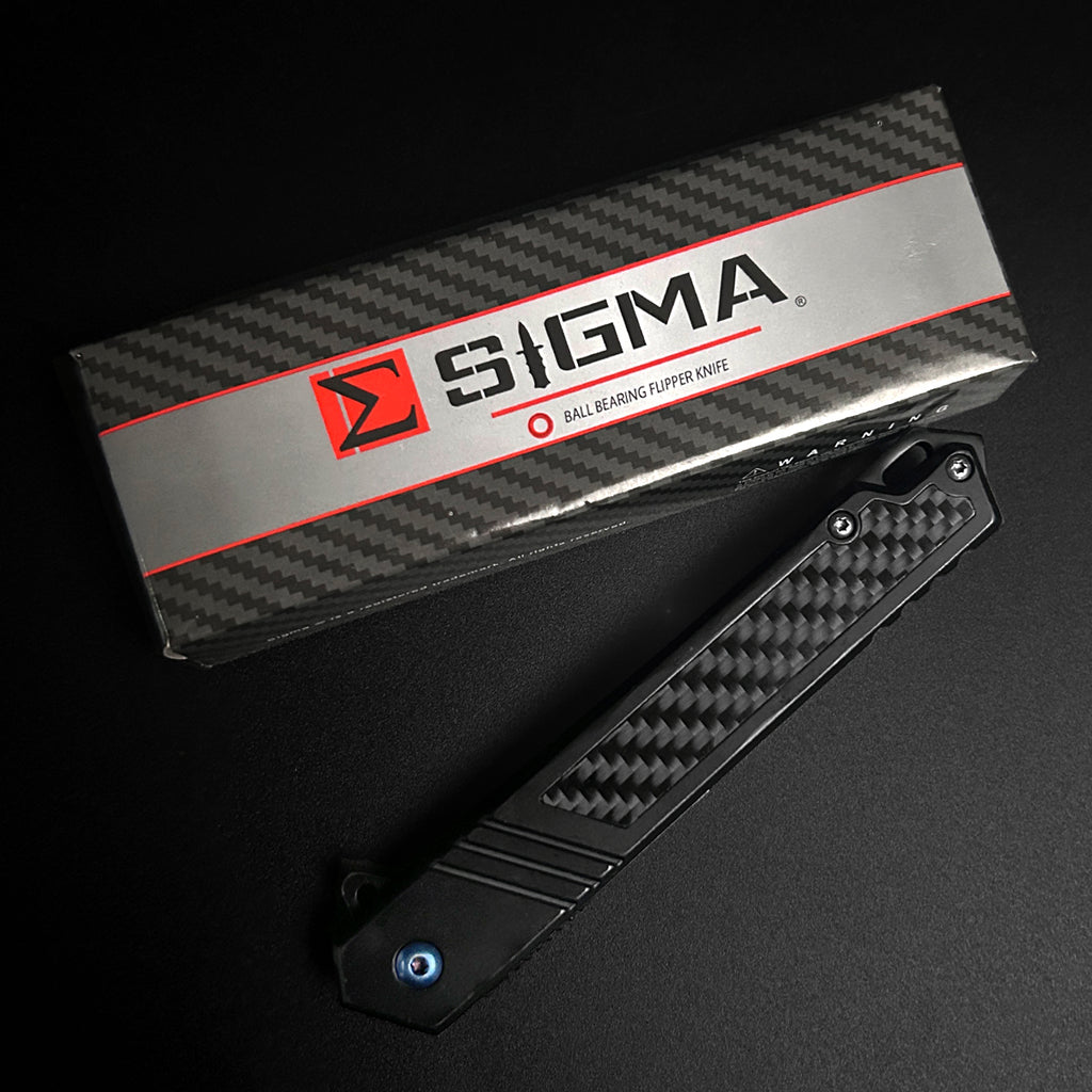 Sigma Carbon Fiber Ball Bearing Pocket Folding Knife