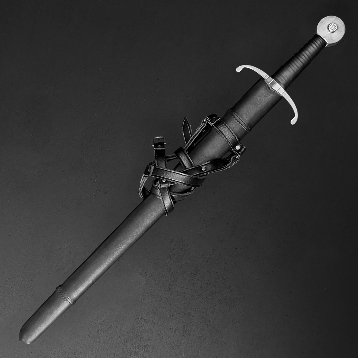 Knight's Collection Elite -  Hand-Forged Medieval Sword 35-Inch