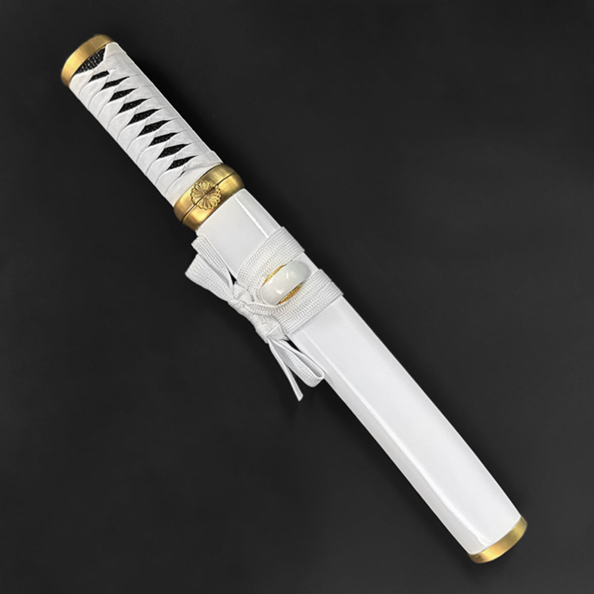 Asuka Tanto - 13.75" Hand Forged Tanto w/ White Wood Scabbard.