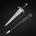 Knight's Collection Hand-Forged Medieval Cinquedea Dagger