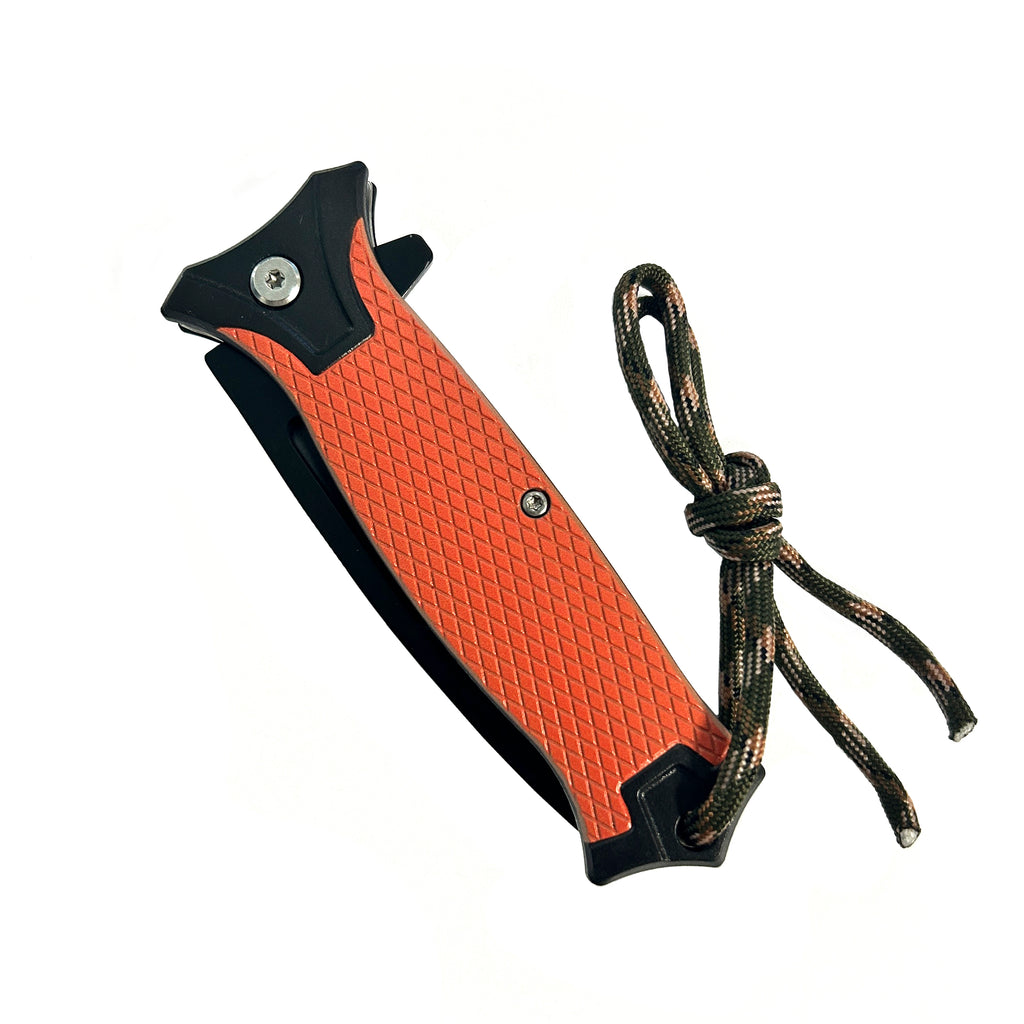 3" Black Blade / Orange Handle / Assisted Knife