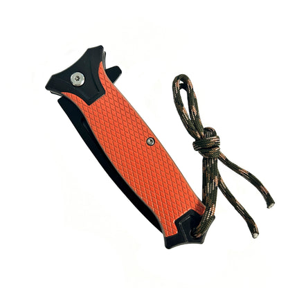 3" Black Blade / Orange Handle / Assisted Knife