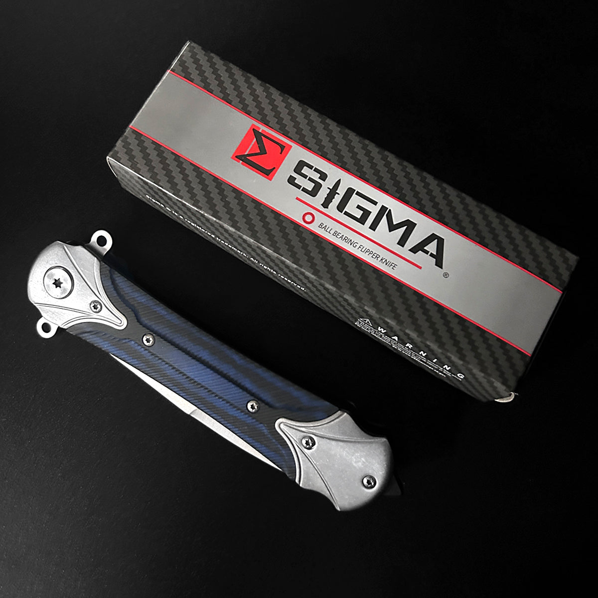 Sigma Ball Bearing Blue Folding Knife