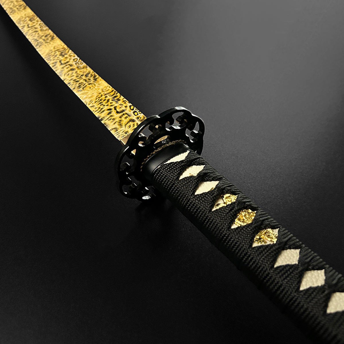 41" Hand Forged Sword with Cheetah Print Blade