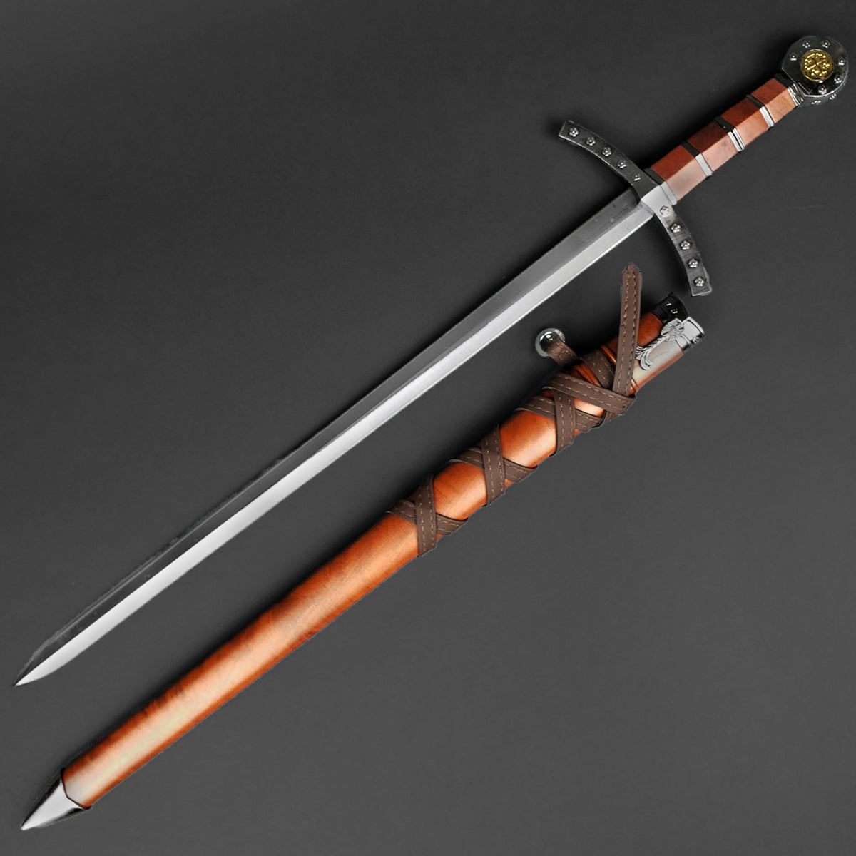 23 1/4" Knights of Templer Crusader Short Sword