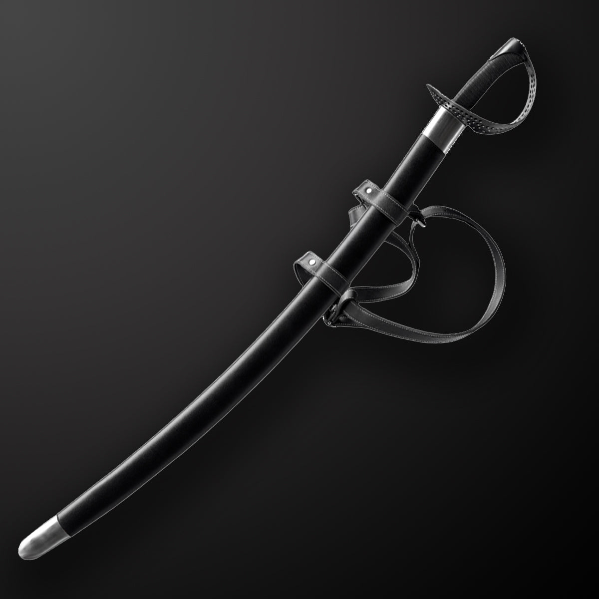 40.15"  Hand-Forged Full-Tang Medieval Saber 1060 Carbon Steel