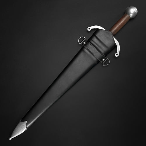 28.35-Inch Hand-Forged Cinquedea Dagger