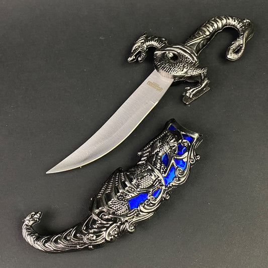 12" Fantasy Dragon Dagger with Gift Box (blue fitting)