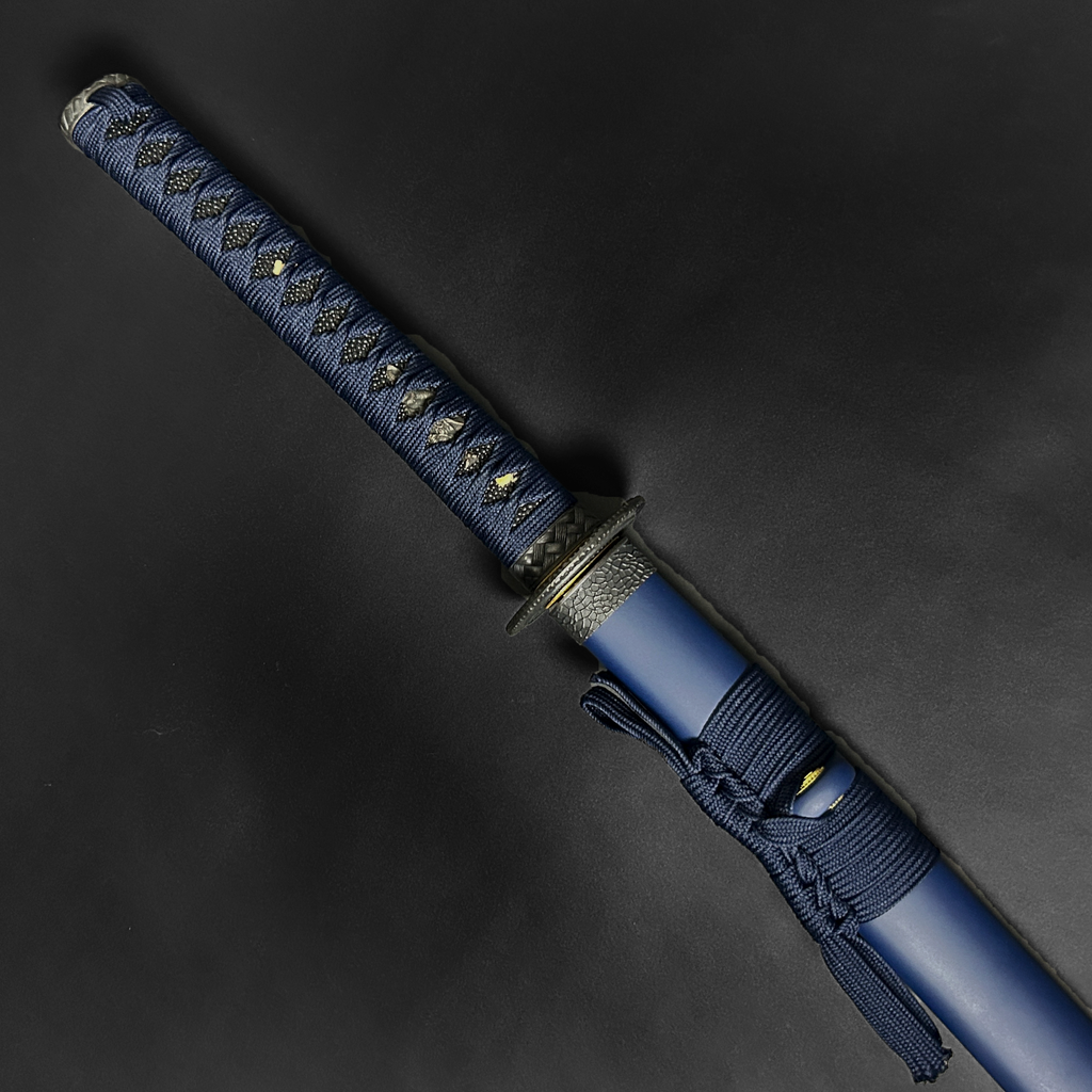 Musha "Mizuchi"(The Hornless Dragon) Blue Katana