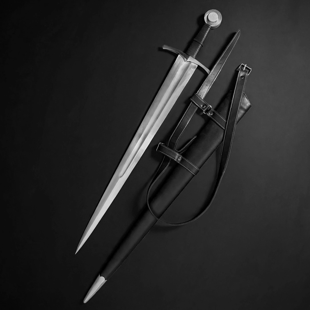 Medieval Sword - 37.8"  Hand Forged Sharp 1060 Steel