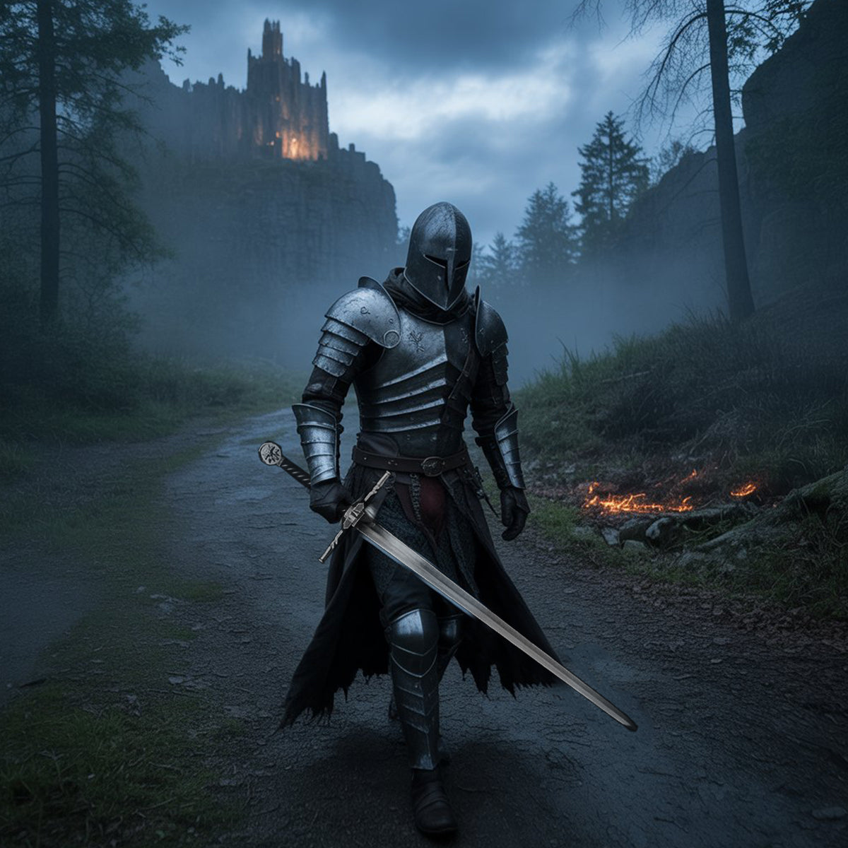 40" Hand Forge Medieval  Sword