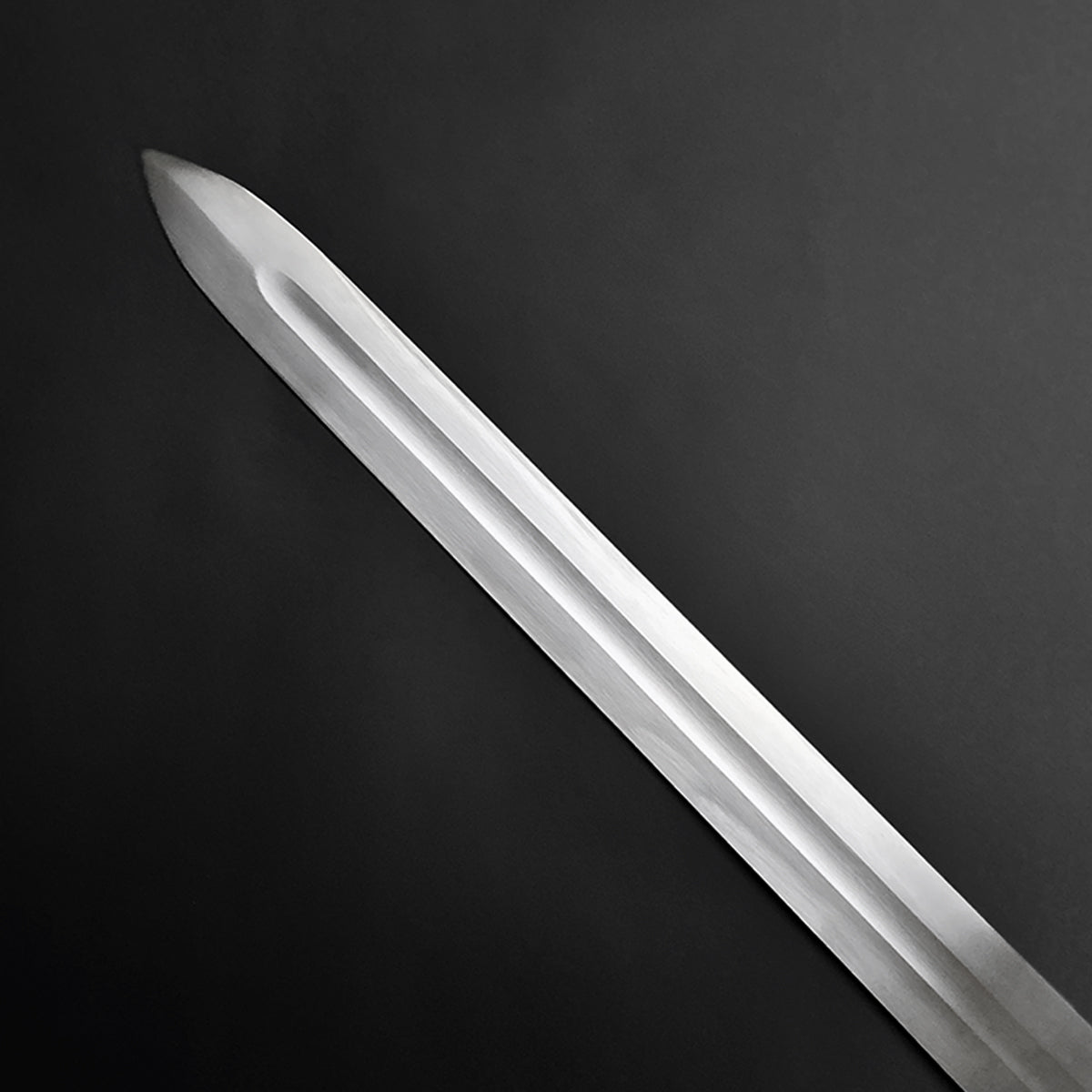 Hand-Forged 40.95" Medieval Viking Sword w/ Leather Scabbard
