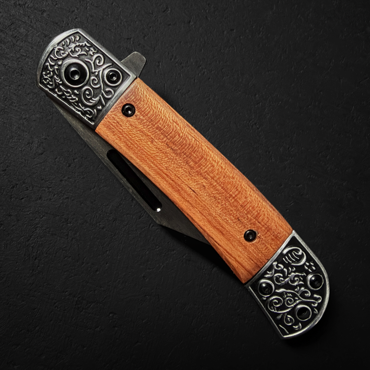 Sigma Wooden Handle Ball Bearing Pocket Knife