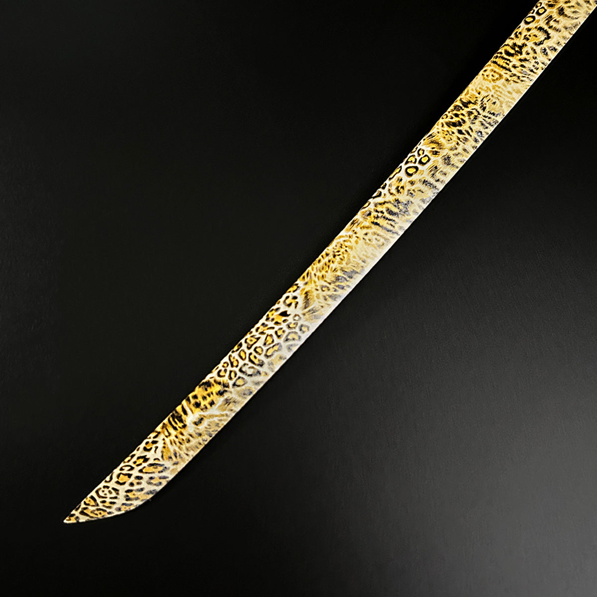 41" Hand Forged Sword with Cheetah Print Blade