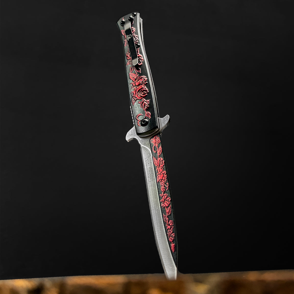 Falcon Roses Spring Assisted Pocket Knife