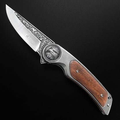 Sigma Folding Knife - Eagle Wood Handle