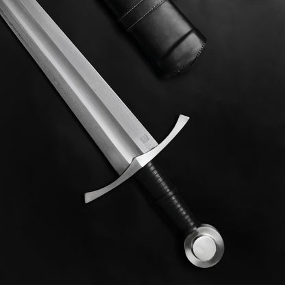 37.8"  Hand-Forged Full-Tang Damascus Steel Medieval Sword