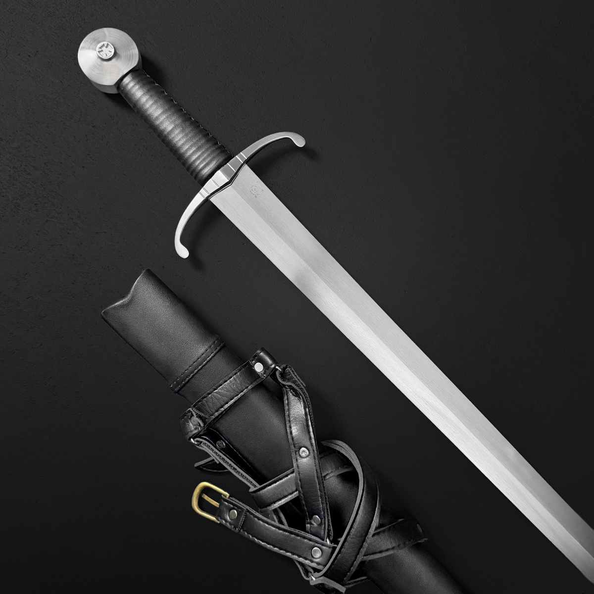 Knight's Collection Elite -  Hand-Forged Medieval Sword 35-Inch