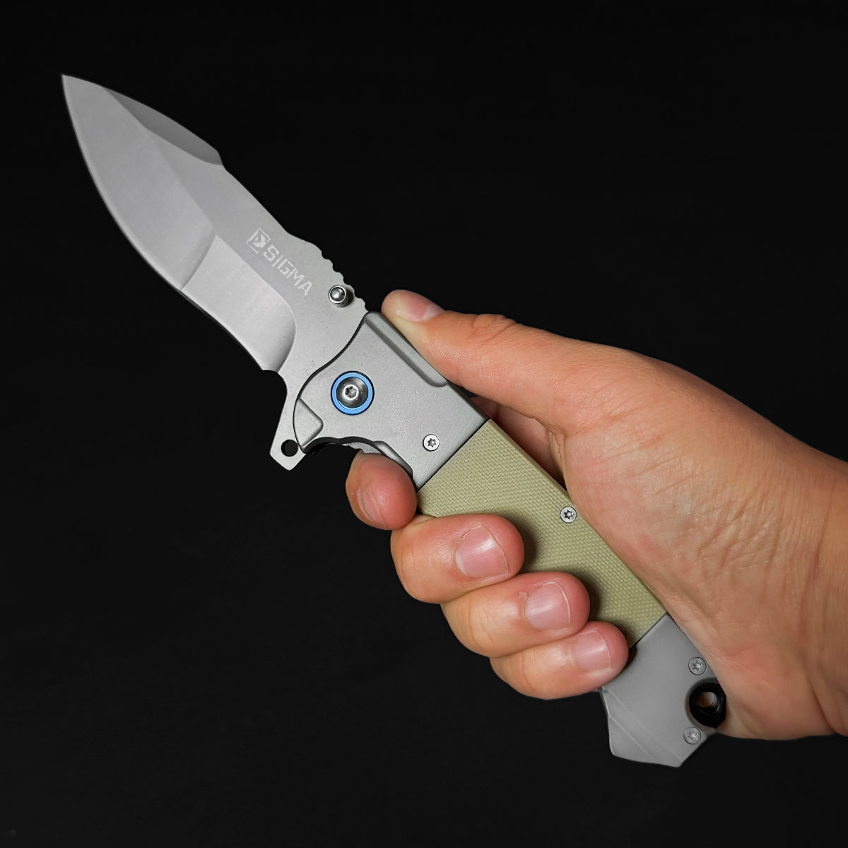 Sigma KSB437GGY Ball-Bearing Knife | 4-Inch 8Cr Blade