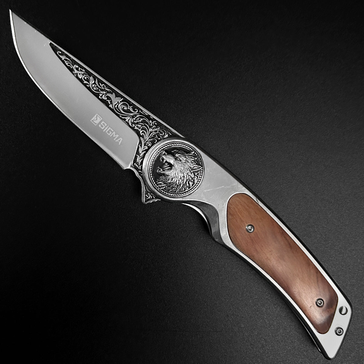 Sigma Wolf Wood Handle Knife Wholesale | Pacific Solution