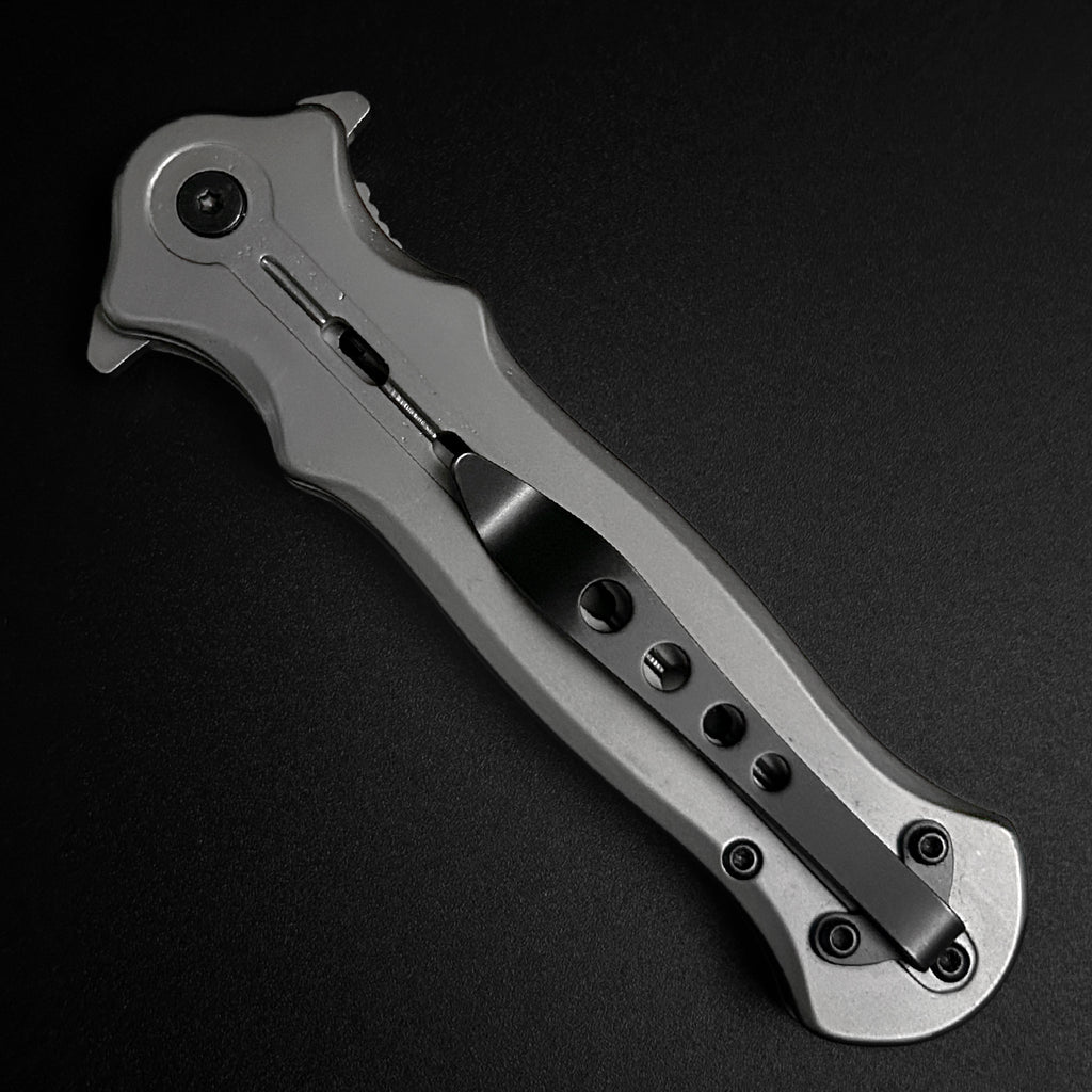Sigma Ball Bearing Folding Knife -3 3/4" Blade / 4 3/4" Handle / Ball Bearing System / Gray