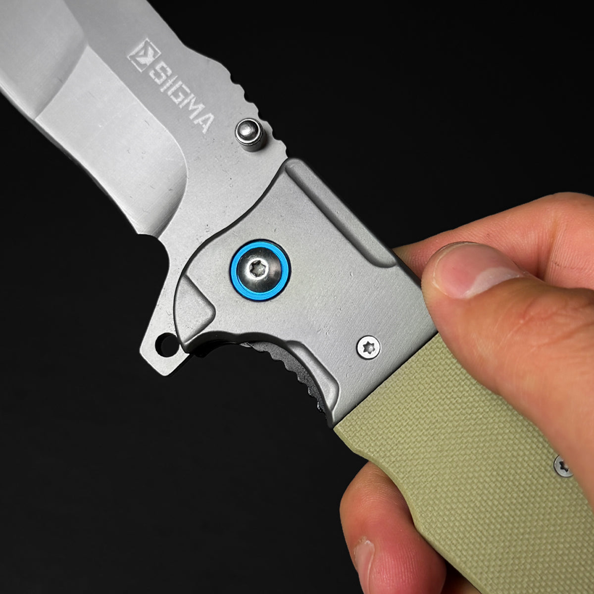 Sigma KSB437GGY Ball-Bearing Knife | 4-Inch 8Cr Blade