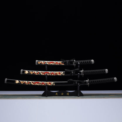 3Pcs Samurai Sword Set - Katana, Wakizashi, Tanto Samurai Sword Set