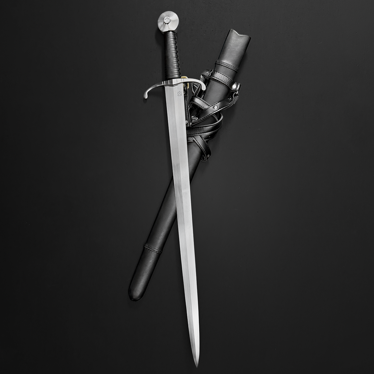 Knight's Collection Elite -  Hand-Forged Medieval Sword 35-Inch