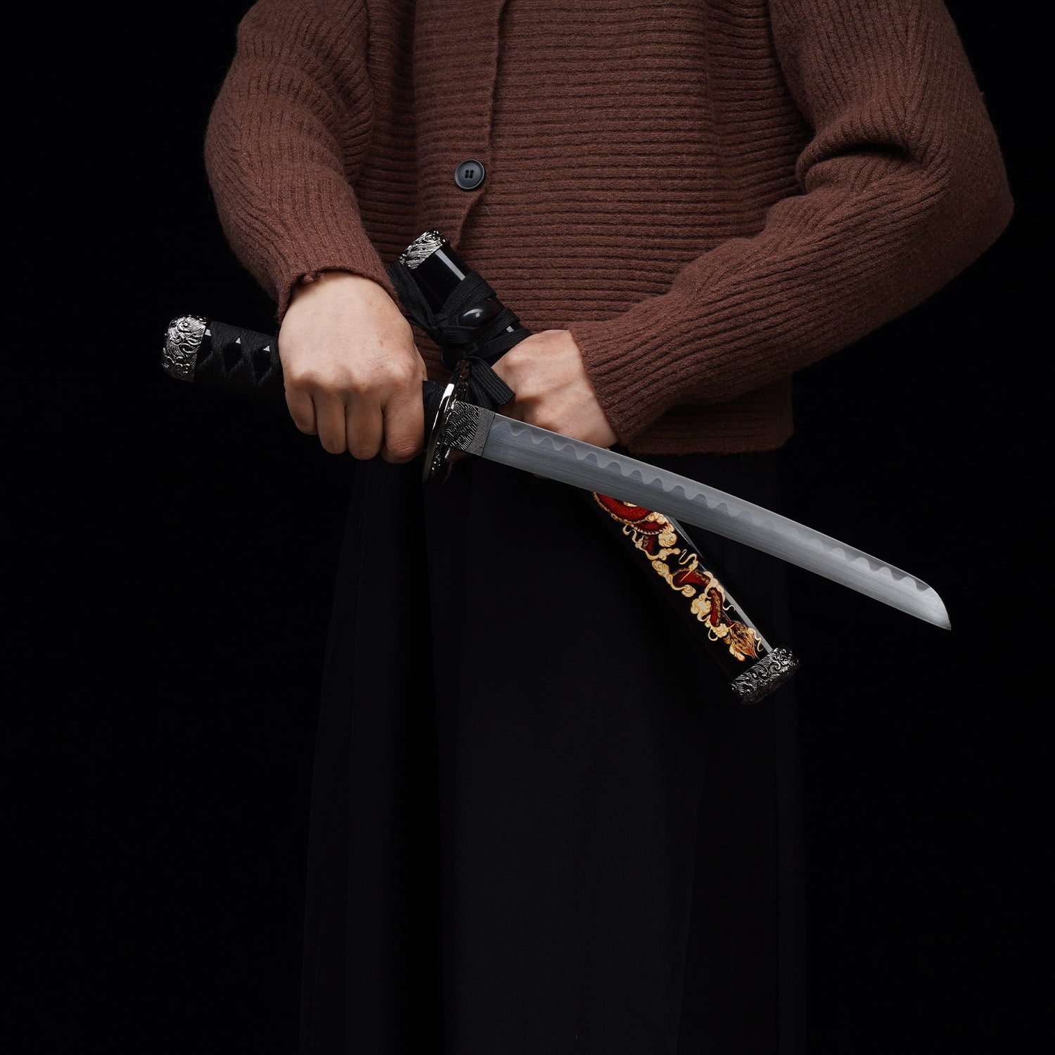 3Pcs Samurai Sword Set - Katana, Wakizashi, Tanto Samurai Sword Set