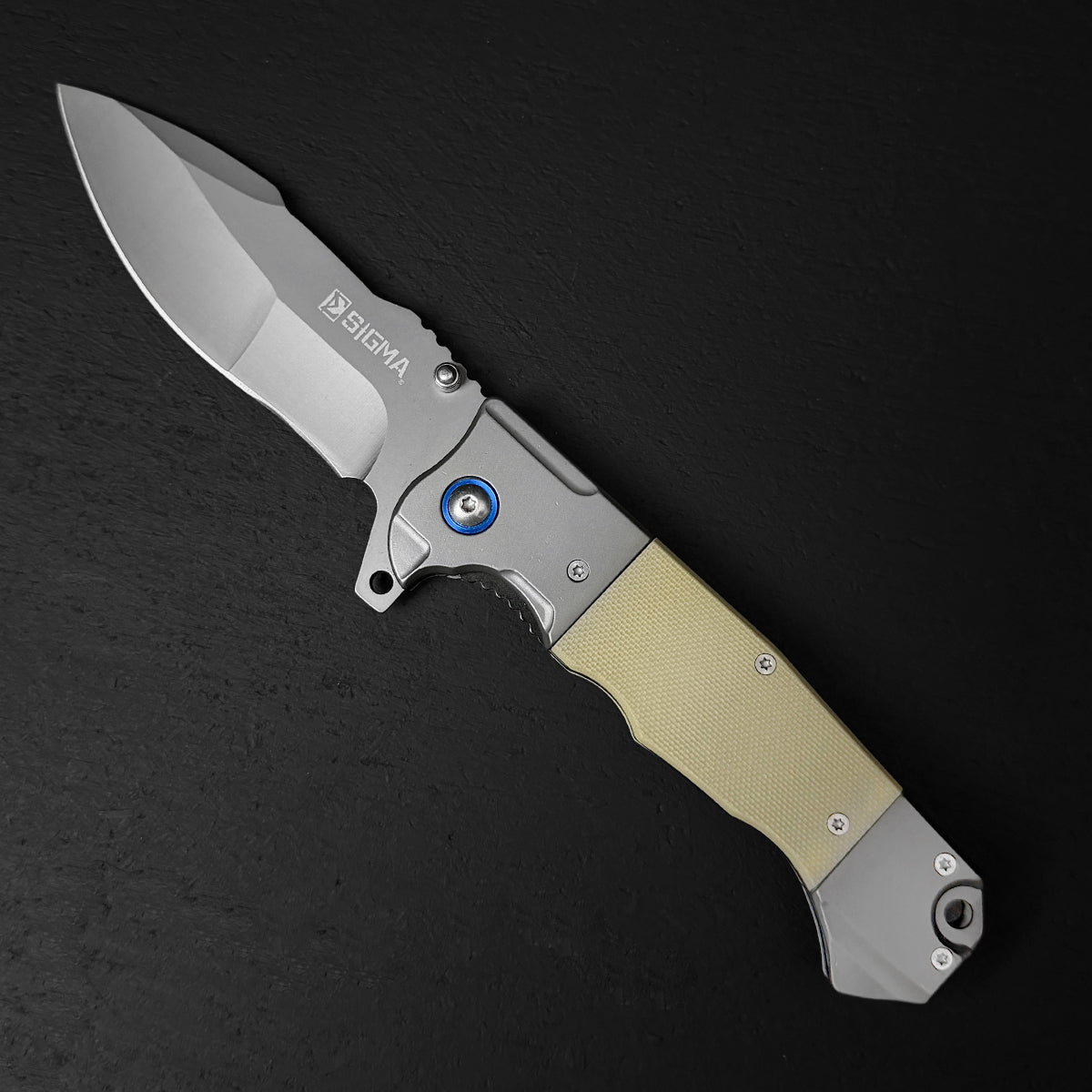 Sigma KSB437GGY Ball-Bearing Knife | 4-Inch 8Cr Blade
