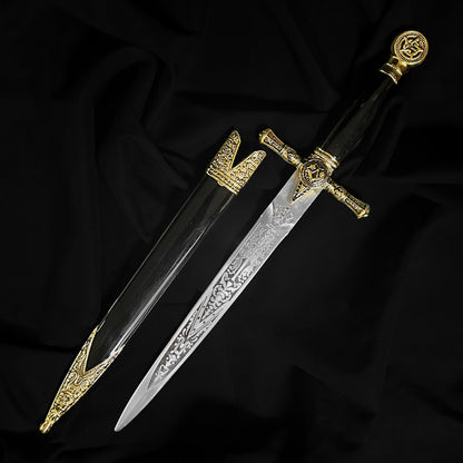 15 3/4 " Freemason Dagger with scabbard