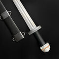 Hand-Forged 40.95" Medieval Viking Sword w/ Leather Scabbard