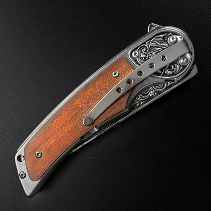 Sigma Folding Knife - Eagle Wood Handle