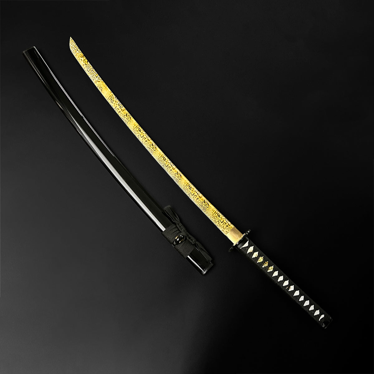 41" Hand Forged Sword with Cheetah Print Blade