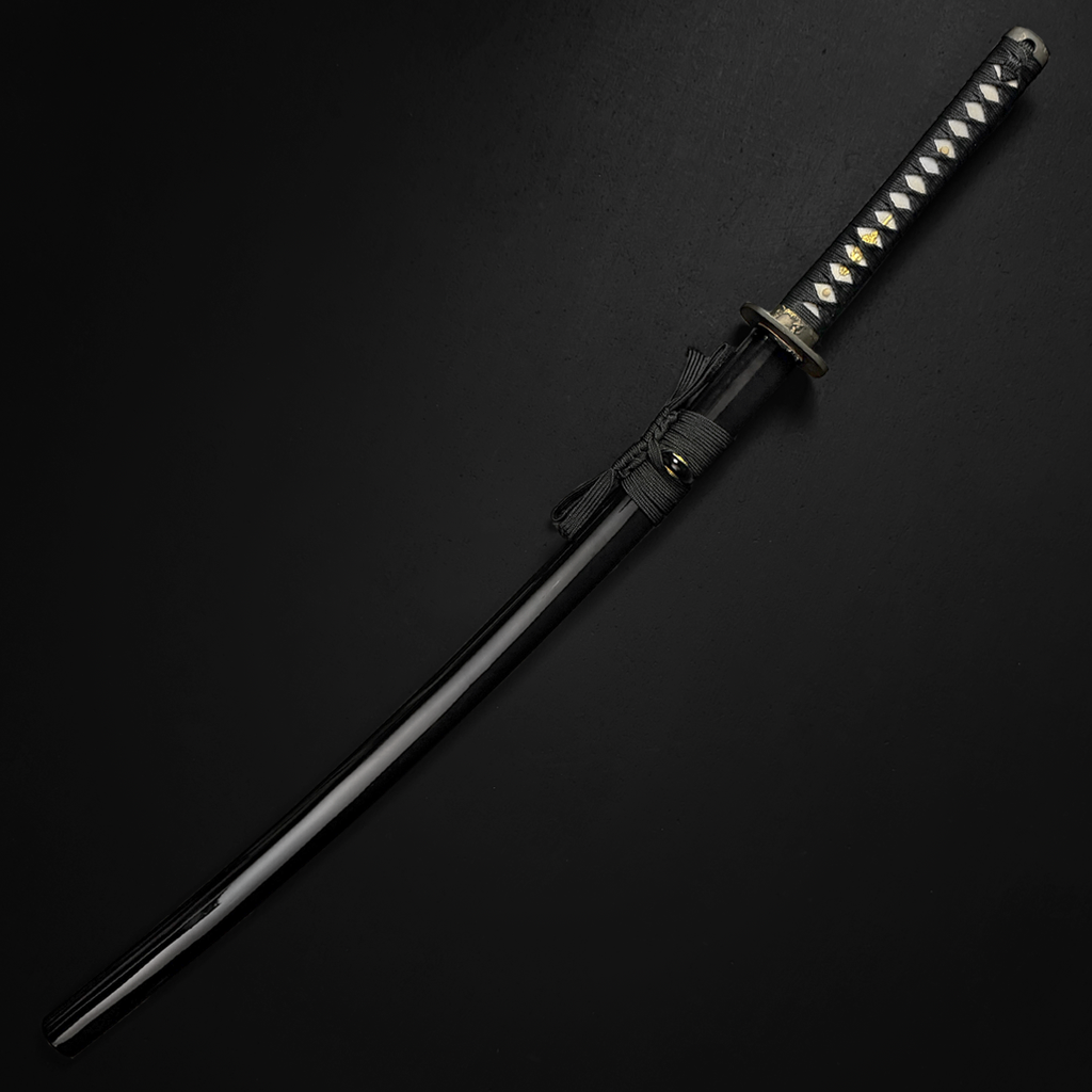 A black Japanese katana samurai sword। Pacific Solution.