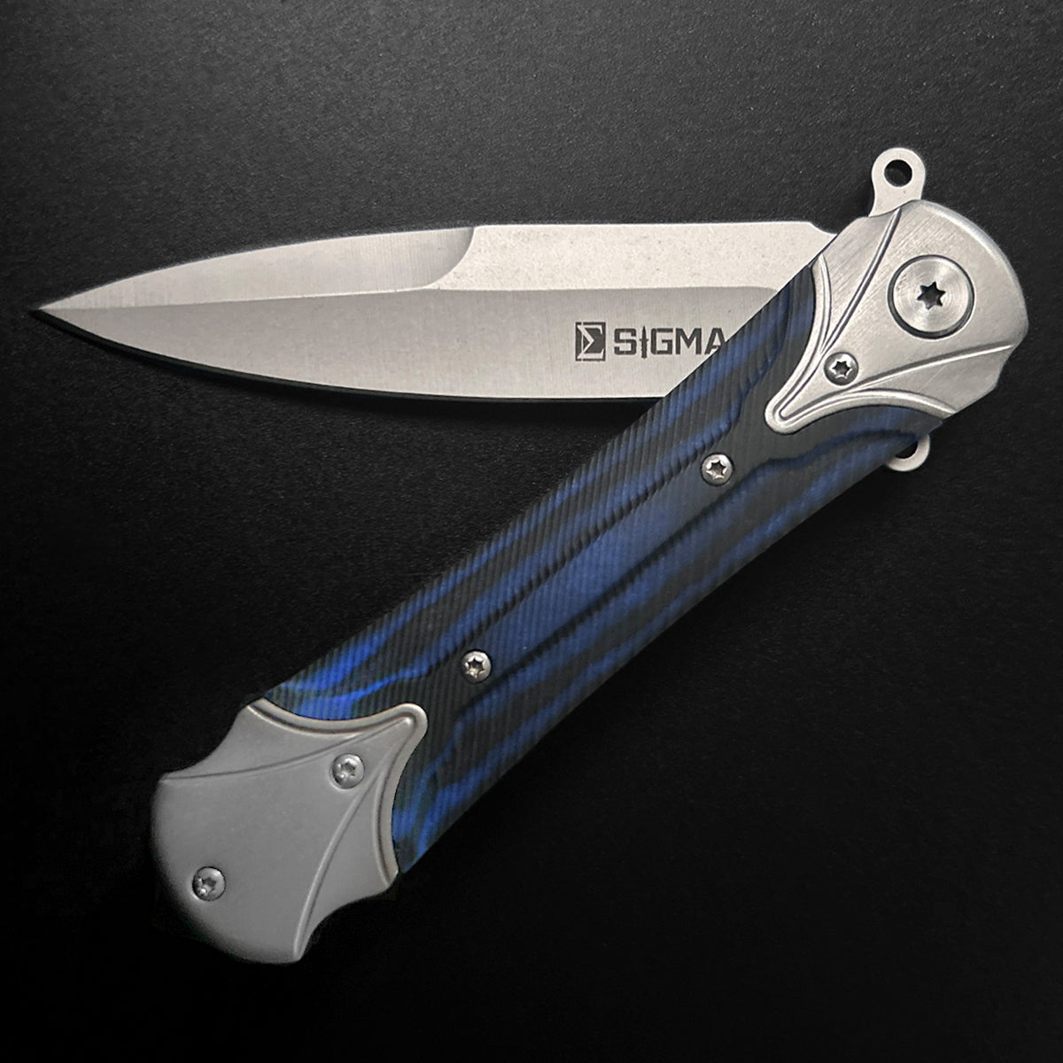 Sigma Ball Bearing Blue Folding Knife