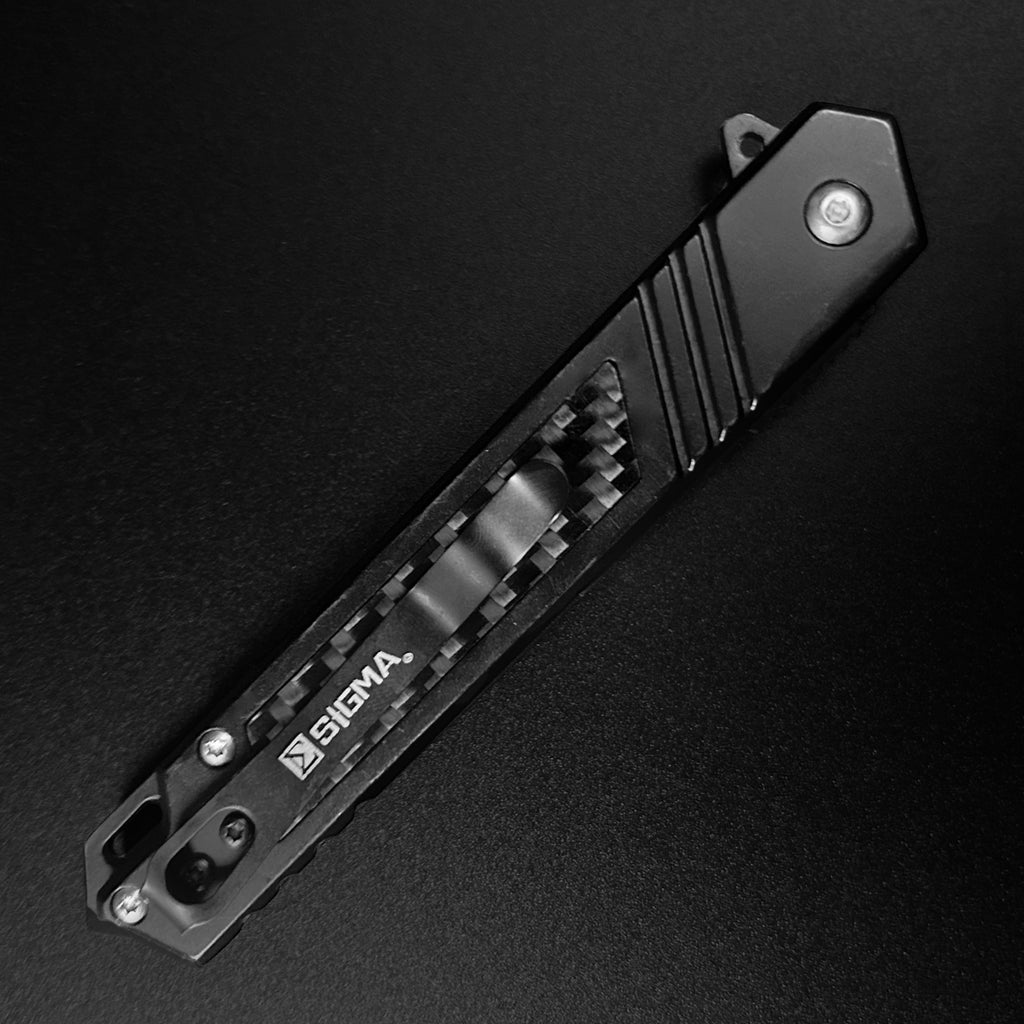 Sigma Carbon Fiber Ball Bearing Pocket Folding Knife