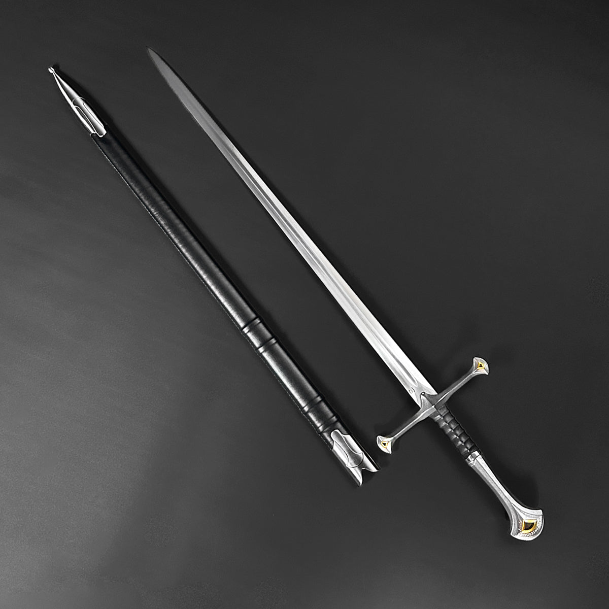 Knight's Collection "Valorbrand" -  44 1/2" Hand-Forged Medieval Sword