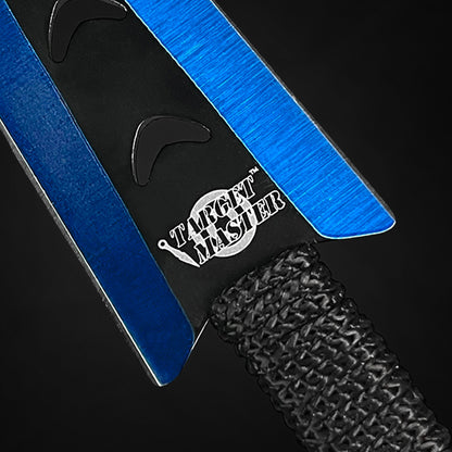 Target Master 6 PC 6" Overall Arrow Head Blue Throwing Knife Set