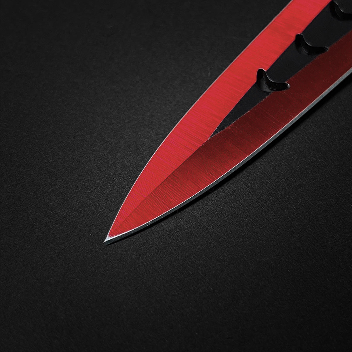 Target Master 6 PC 6" Overall Arrow Head Red Throwing Knife Set