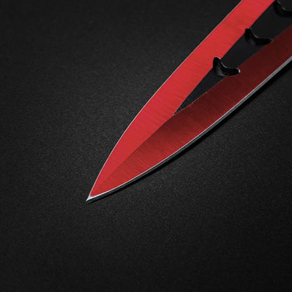 Target Master 6 PC 6" Overall Arrow Head Red Throwing Knife Set